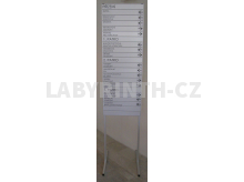 Mobilní hlavní informační tabule v hliníkovém lamelovém provedení