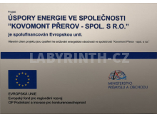 cedulka (ALU) povinná publicita projektu EU