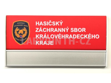 Cedulka ke dveřím kanceláře se snadnou výměnou spodního řádku (plochý systém)