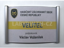 Cedulka ke kanceláři se snadnou výměnou formátu A6 (vypouklý systém, Typ CUA6)