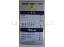 Hlavní informační tabule s vlastním tiskem řádků na běžné tiskárně